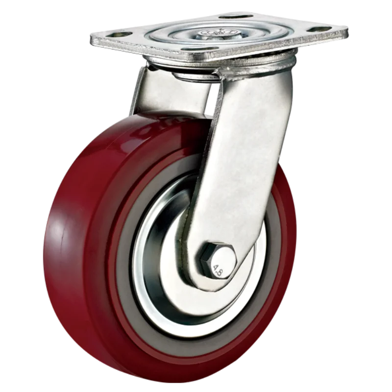 Heavy-duty polyurethane swivel caster